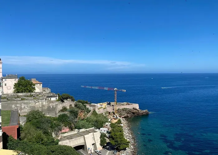 Vue Et Iles Italiennes Bastia (Corsica)